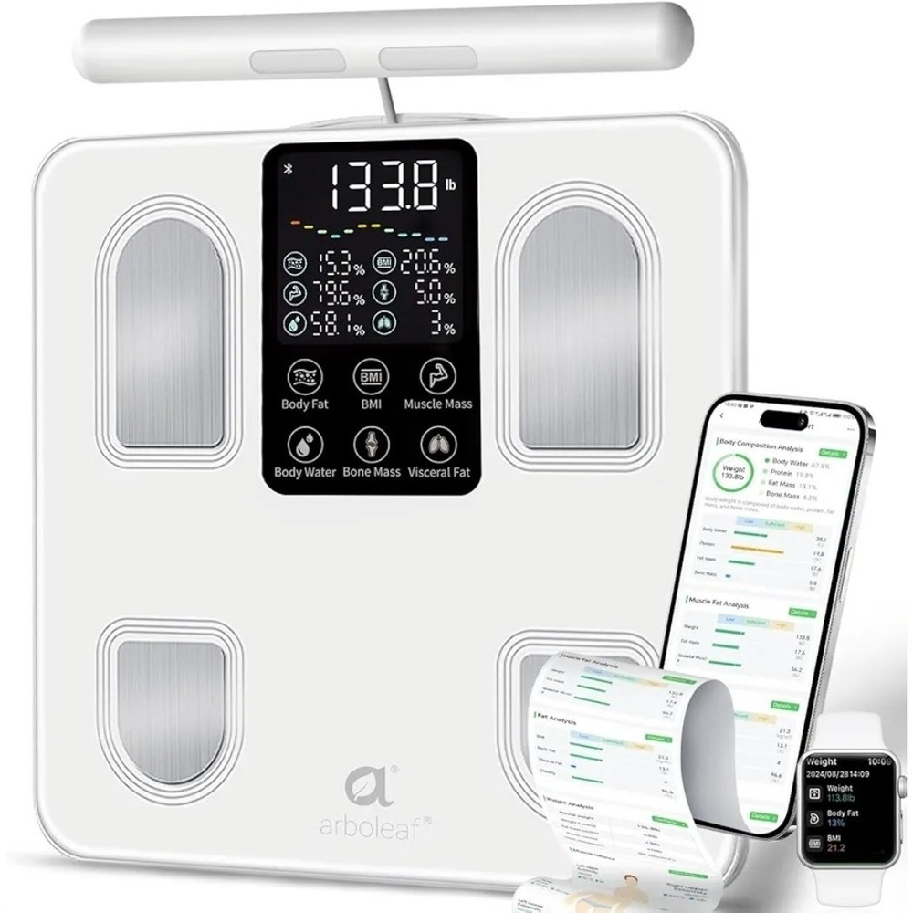 Scale for Body Weight, Smart Scale with BMI, Body Fat, Muscle Mass, 26 Metrics F